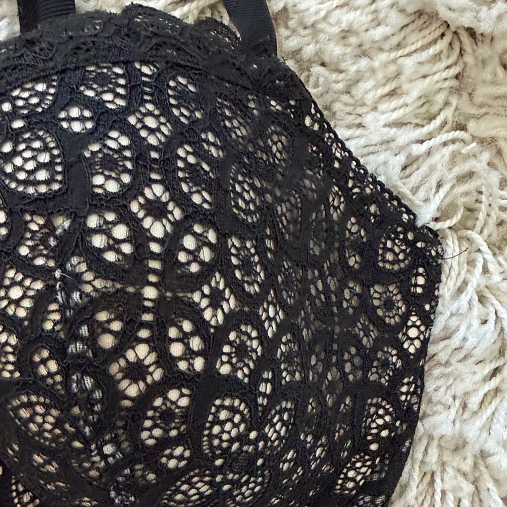 Victoria's Secret Dream Angels Black Lace Bra 34DD - Picture 2 of 4